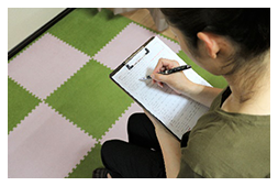 受付&カウセリングシート記入